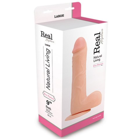 Dildo realistyczne cieliste żylasty penis 29 cm Dildo realistyczne cieliste żylasty penis 29 cm