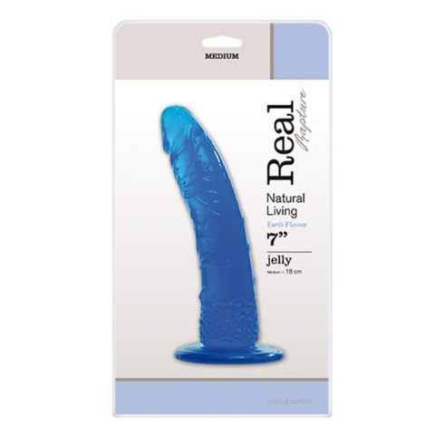 Żelowy naturalny penis dildo członek erotyka 18cm Żelowy naturalny penis dildo członek erotyka 18cm