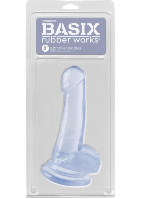 Przezroczyste duże dildo penis z przyssawką 20 cm Przezroczyste duże dildo penis z przyssawką 20 cm