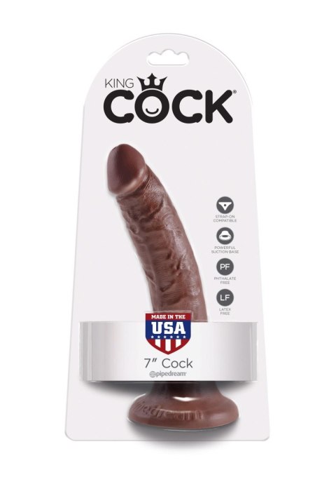 Dildo-cock 7 inch brown