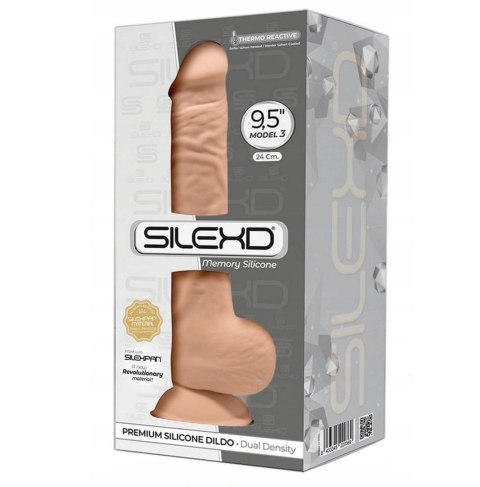 Dildo z przyssawką duże silikonowe naturalne 24cm Dildo z przyssawką duże silikonowe naturalne 24cm
