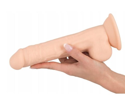 Dildo z przyssawką duże silikonowe naturalne 24cm Dildo z przyssawką duże silikonowe naturalne 24cm