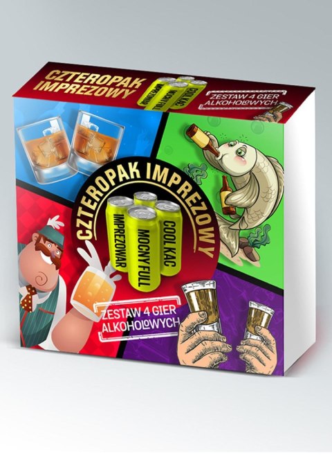 Gra imprezowa planszowa karciana prezent zestaw x4 Gra imprezowa planszowa karciana prezent zestaw x4