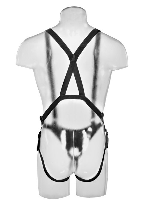 Proteza-HOLLOW STRAP ON 10 INCH FLESH