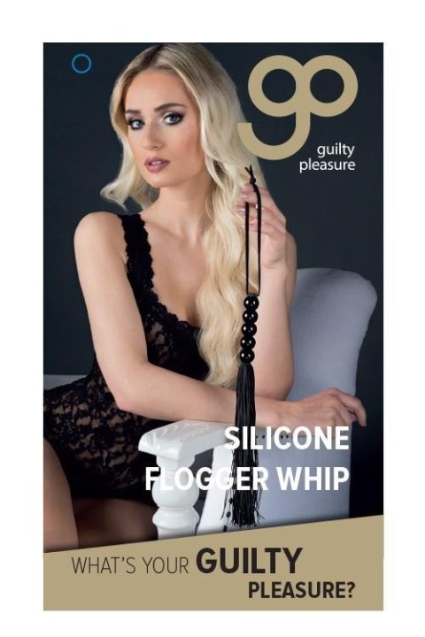 Pejcz-GP SILICONE FLOGGER WHIP BLACK Pejcz-GP SILICONE FLOGGER WHIP BLACK