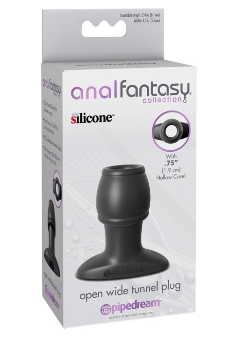 Plug-OPEN WIDE TUNNEL PLUG BLACK