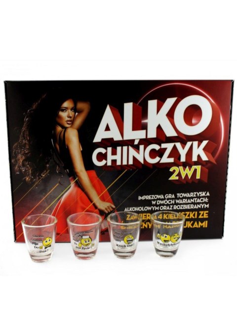 Alko chińczyk 2 gry alkoholowe imprezowe kieliszki Alko chińczyk 2 gry alkoholowe imprezowe kieliszki