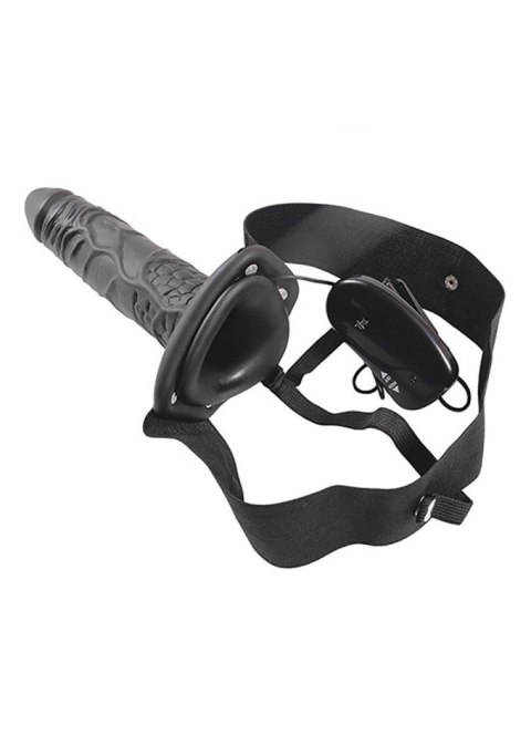 Wibrujący penis z pilotem strapon pusty sex 22cm Wibrujący penis z pilotem strapon pusty sex 22cm