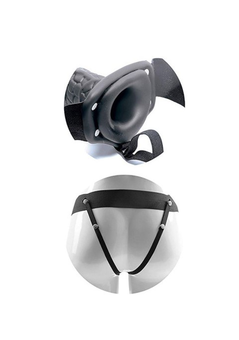 Wibrujący penis z pilotem strapon pusty sex 22cm Wibrujący penis z pilotem strapon pusty sex 22cm