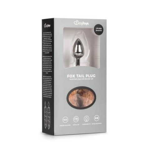 Korek analny lisi ogon plug z futerkiem zatyczka Korek analny lisi ogon plug z futerkiem zatyczka