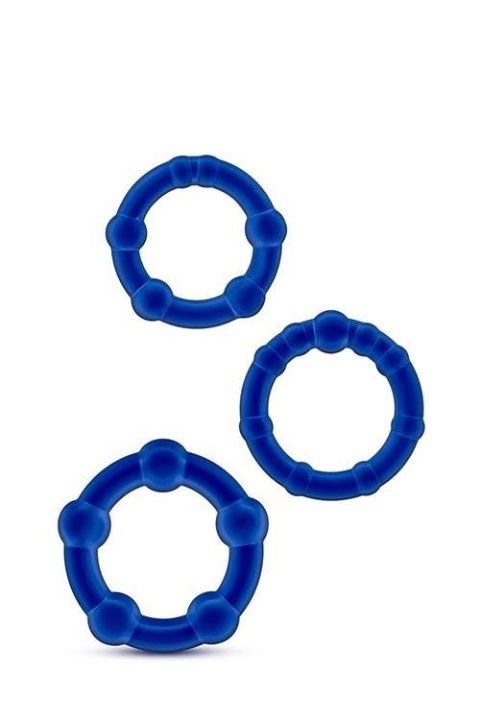 Zestaw-STAY HARD BEADED COCKRINGS BLUE Zestaw-STAY HARD BEADED COCKRINGS BLUE