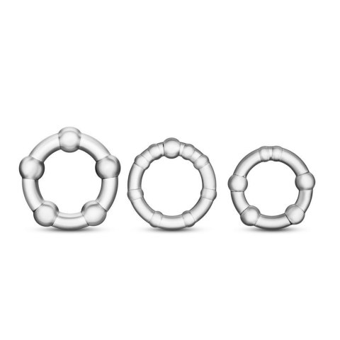 Zestaw-STAY HARD BEADED COCKRINGS CLEAR Zestaw-STAY HARD BEADED COCKRINGS CLEAR