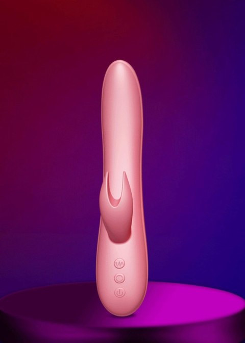 Podgrzewany wibrator z sex masażerem 20cm 10trybów Podgrzewany wibrator z sex masażerem 20cm 10trybów