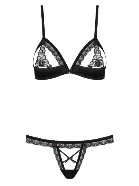 Rozcięte stringi stanik komplet sex obsessive l/xl