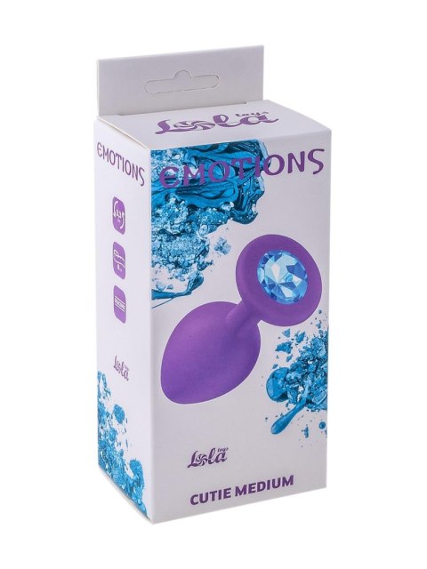 Wtyczka analna korek silikonowy z kryształem 8cm Wtyczka analna korek silikonowy z kryształem 8cm
