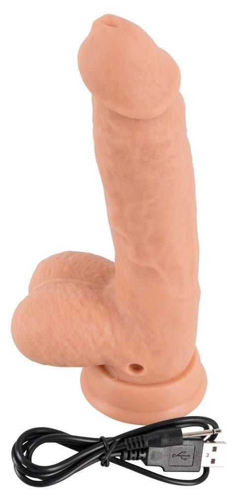 Wibrator penis przyssawka rotacja 21cm 10 trybów