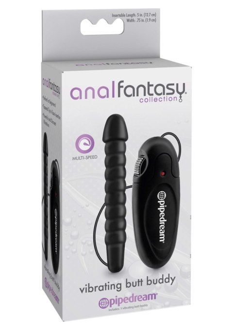 Plug/vibr-VIBRATING BUTT BUDDY BLACK Plug/vibr-VIBRATING BUTT BUDDY BLACK