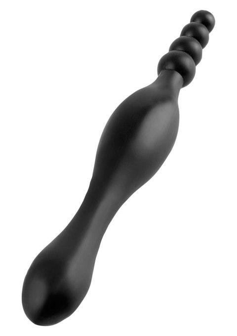 Pręt analny plug zatyczka czarna gładka podłużna Pręt analny plug zatyczka czarna gładka podłużna