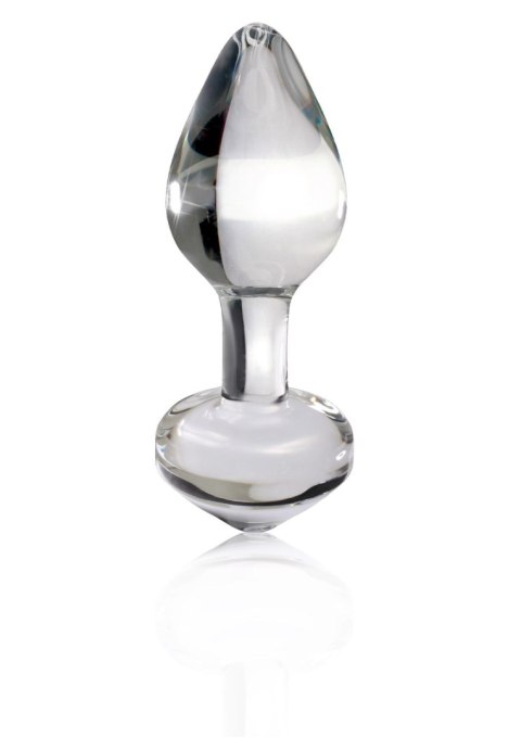Przezroczysty szklany korek analny zatyczka 8 cm Przezroczysty szklany korek analny zatyczka 8 cm