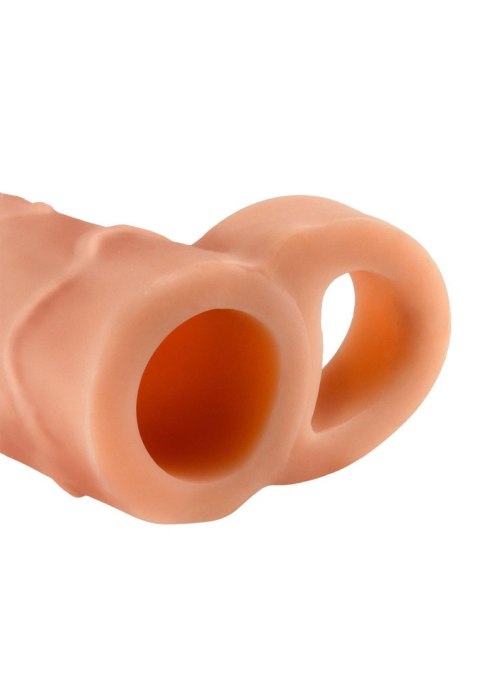 Realistyczna elastyczna nakładka na penisa 17cm