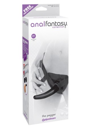 Regulowany Strap-on majtki z czarnym dildo 18 cm