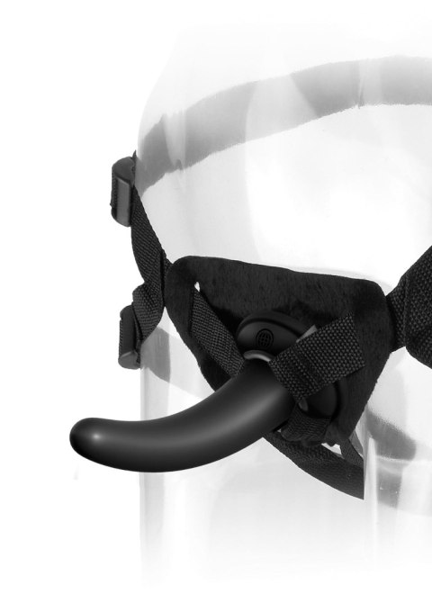 Regulowany Strap-on majtki z czarnym dildo 18 cm