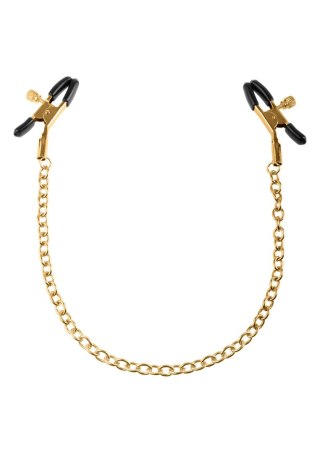 Stymulator-FF GOLD NIPPLE CHAIN CLAMPS