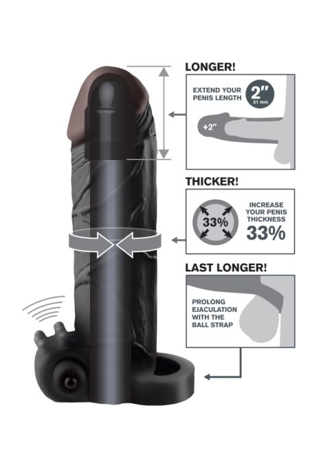 Stymulator-fx vibr real feel 2"""" ext black Stymulator-fx vibr real feel 2"""" ext black