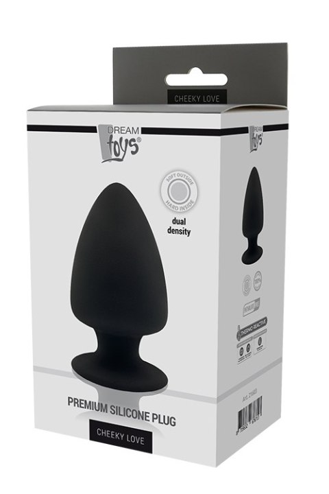 DREAM TOYS PREMIUM SILICONE PLUG L BLACK