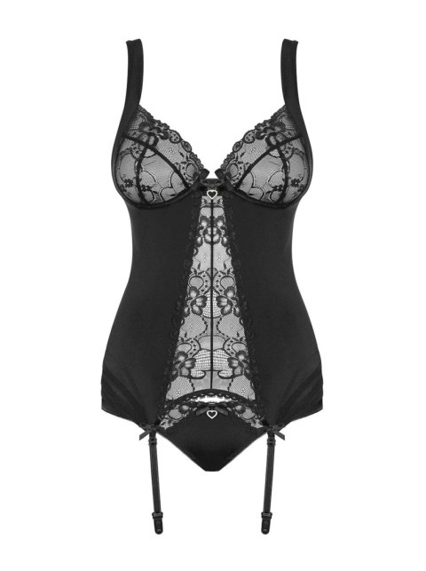 Gorset stringi koronka sex komplet obsessive l/xl
