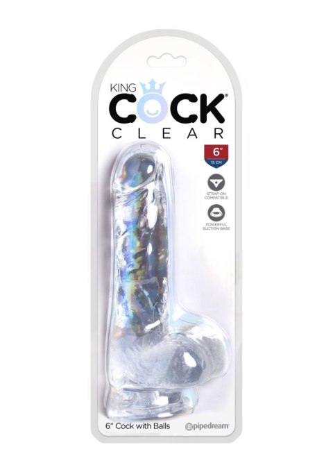 King Cock 6 Inch Cock w Balls King Cock 6 Inch Cock w Balls