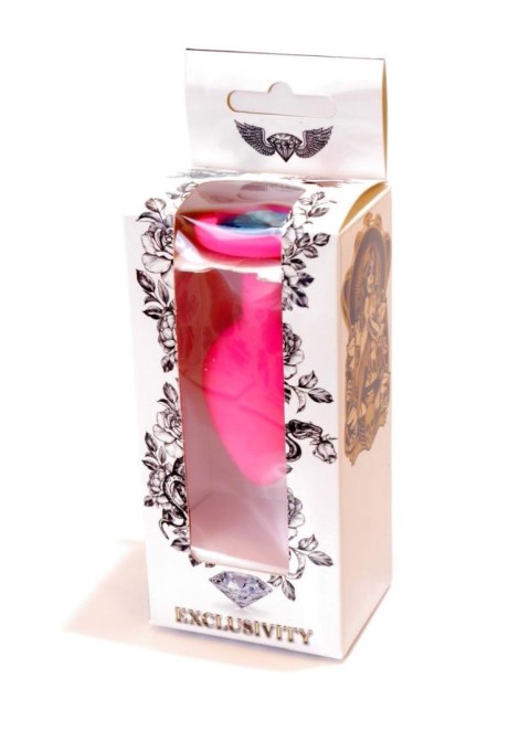 Mały korek analny sex plug silikonowy ozdobny 8cm