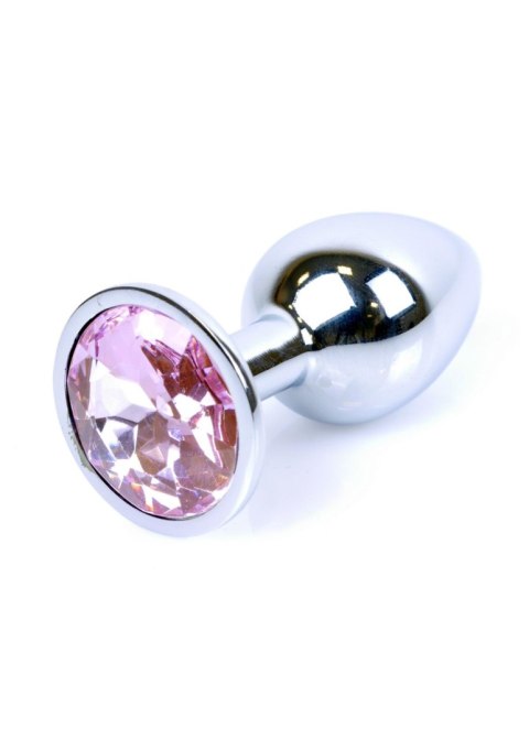 Metalowy korek analny stalowy plug kryształ 7cm