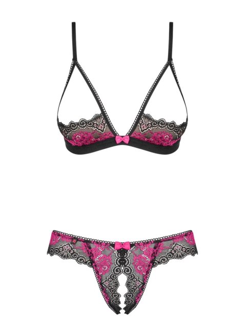 Wycięte stringi stanik sex komplet obsessive l/xl Wycięte stringi stanik sex komplet obsessive l/xl