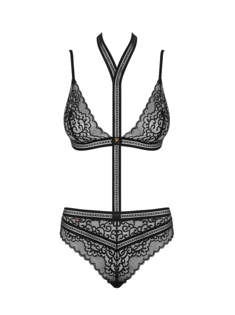 Komplet obroża biustonosz figi sex obsessive l/xl