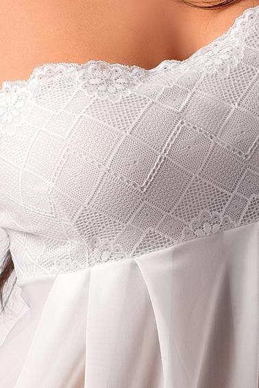 Bielizna-NICOLETTE CHEMISE cream XXL/XXXL - Casmir Bielizna-NICOLETTE CHEMISE cream XXL/XXXL - Casmir