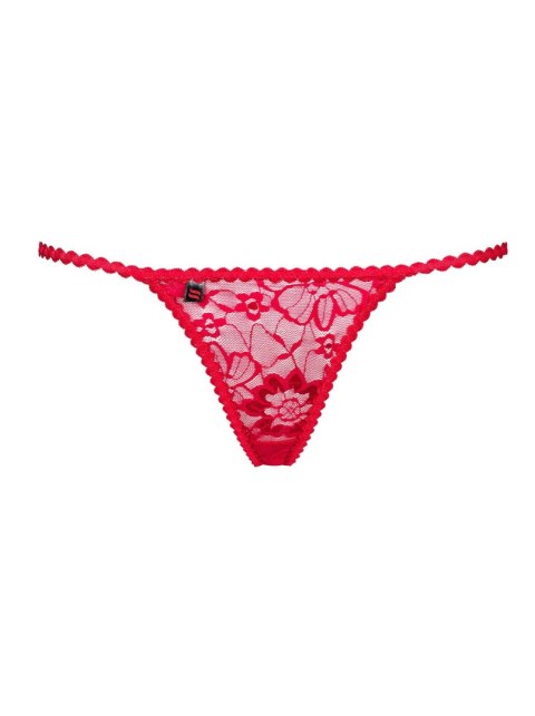 Stringi koronkowe czerwone erotyczne obsessive lxl