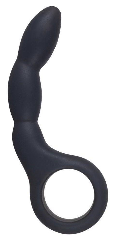 Czarne dildo analne korek analny z uchwytem 13,5cm