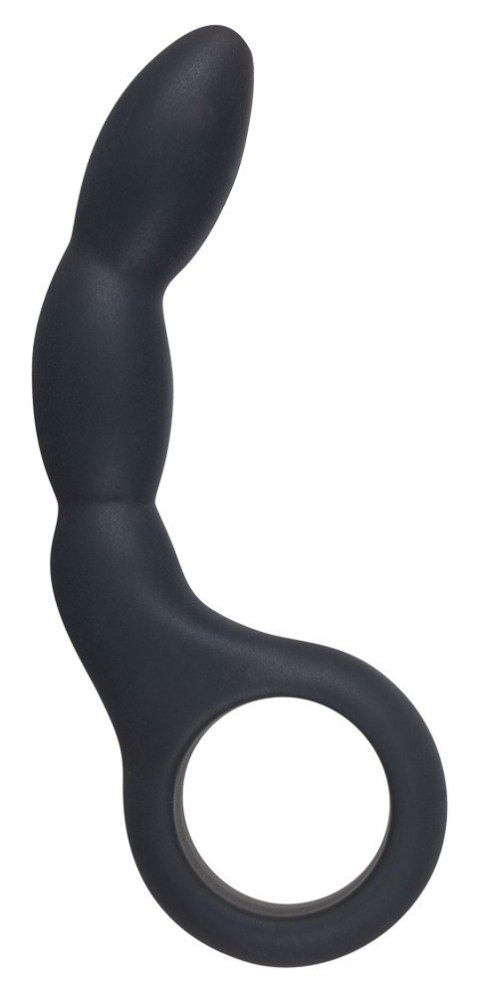 Czarne dildo analne korek analny z uchwytem 13,5cm