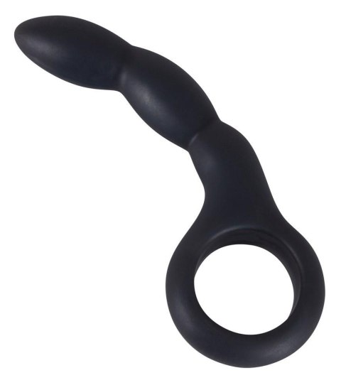 Czarne dildo analne korek analny z uchwytem 13,5cm