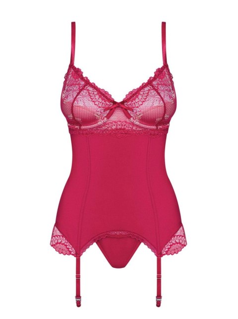 Czerwony sex komplet gorset stringi obsessive s/m Czerwony sex komplet gorset stringi obsessive s/m