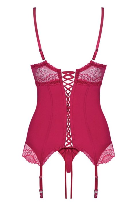 Czerwony sex komplet gorset stringi obsessive s/m Czerwony sex komplet gorset stringi obsessive s/m