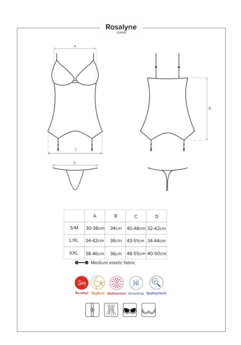 Czerwony sex komplet gorset stringi obsessive s/m Czerwony sex komplet gorset stringi obsessive s/m