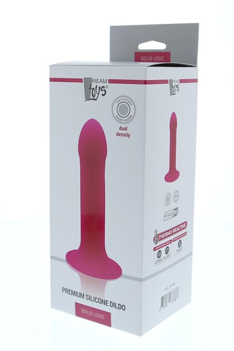 SOLID LOVE PREMIUM DILDO 7INCH, PINK SOLID LOVE PREMIUM DILDO 7INCH, PINK