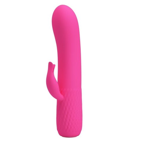 Zgrabny wibrator z masażerem łechtaczki 15cm usb Zgrabny wibrator z masażerem łechtaczki 15cm usb