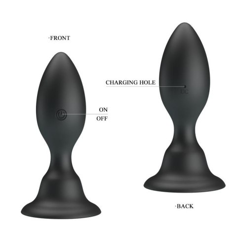 Korek analny z przyssawką wibrująca wtyczka 10cm Korek analny z przyssawką wibrująca wtyczka 10cm