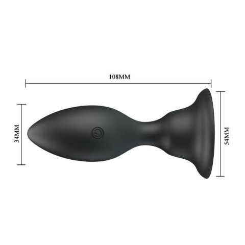 Korek analny z przyssawką wibrująca wtyczka 10cm Korek analny z przyssawką wibrująca wtyczka 10cm