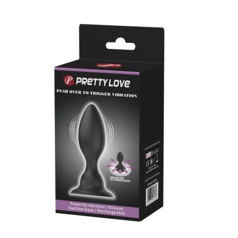 Korek analny z przyssawką wibrująca wtyczka 10cm Korek analny z przyssawką wibrująca wtyczka 10cm