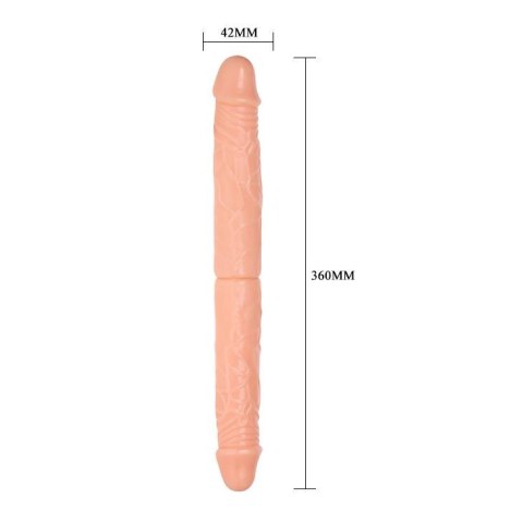Naturalny realistyczny penis dwa końce podwójny 36 Naturalny realistyczny penis dwa końce podwójny 36