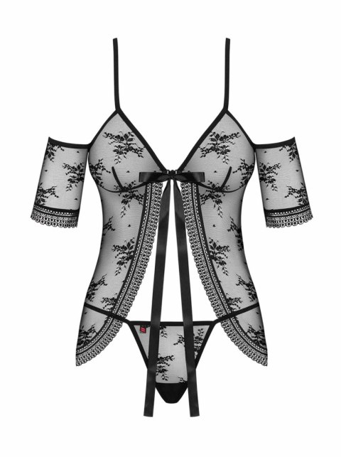 Komplet koszulka babydoll stringi obsessive l/xl